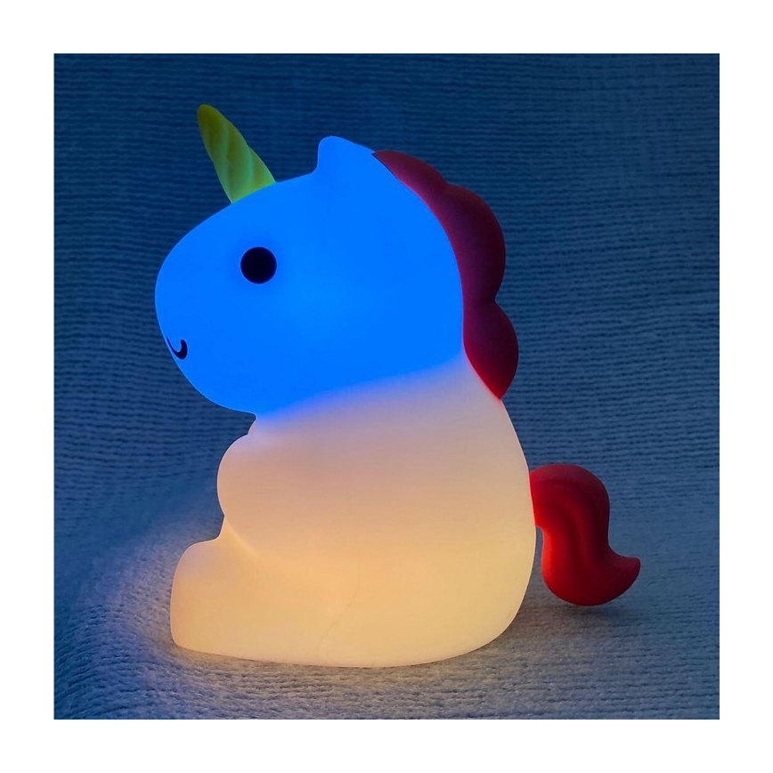 MegaLight - Lámpara infantil táctil LED RGB regulable y recargable MAGGY MAGIC LED/5V