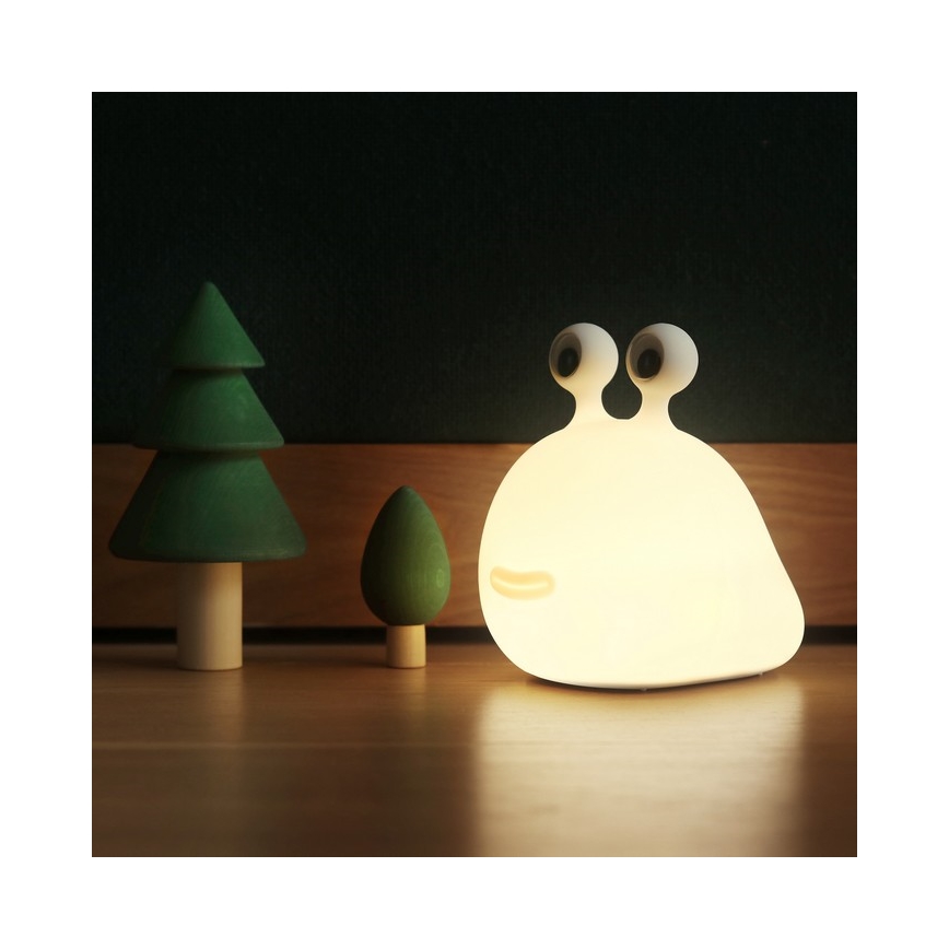MegaLight - Lámpara infantil táctil LED RGB regulable y recargable MOMO MOON LED/5V