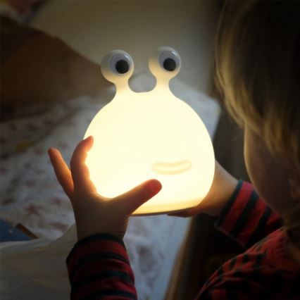 MegaLight - Lámpara infantil táctil LED RGB regulable y recargable MOMO MOON LED/5V
