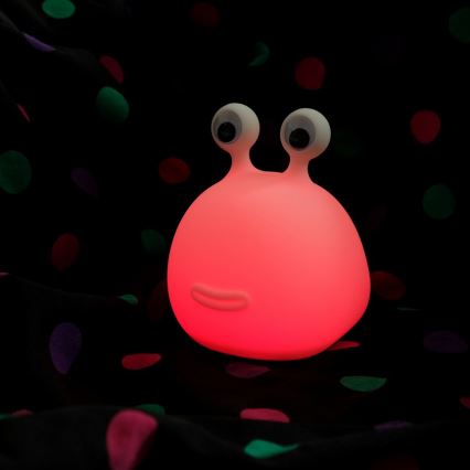 MegaLight - Lámpara infantil táctil LED RGB regulable y recargable MOMO MOON LED/5V