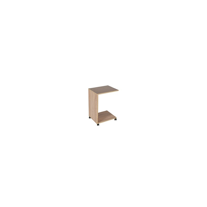 Mesa auxiliar 65x35 cm marrón