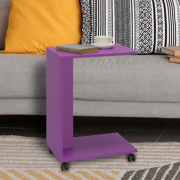 Mesa auxiliar 65x35 cm morada