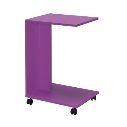 Mesa auxiliar 65x35 cm morada