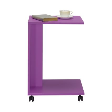 Mesa auxiliar 65x35 cm morada