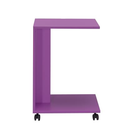 Mesa auxiliar 65x35 cm morada