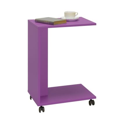 Mesa auxiliar 65x35 cm morada