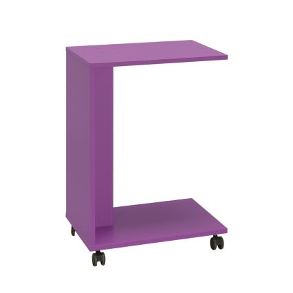 Mesa auxiliar 65x35 cm morada