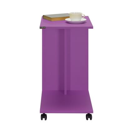 Mesa auxiliar 65x35 cm morada