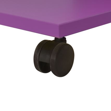 Mesa auxiliar 65x35 cm morada