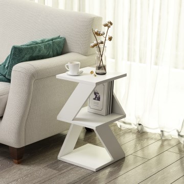 Mesa auxiliar ALBENI 50x30 cm blanco