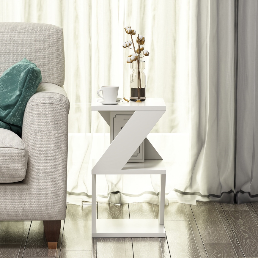 Mesa auxiliar ALBENI 50x30 cm blanco