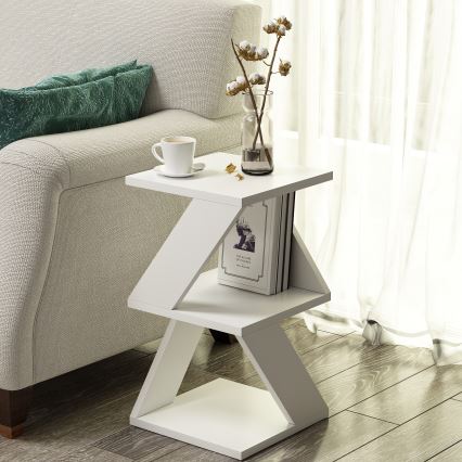 Mesa auxiliar ALBENI 50x30 cm blanco