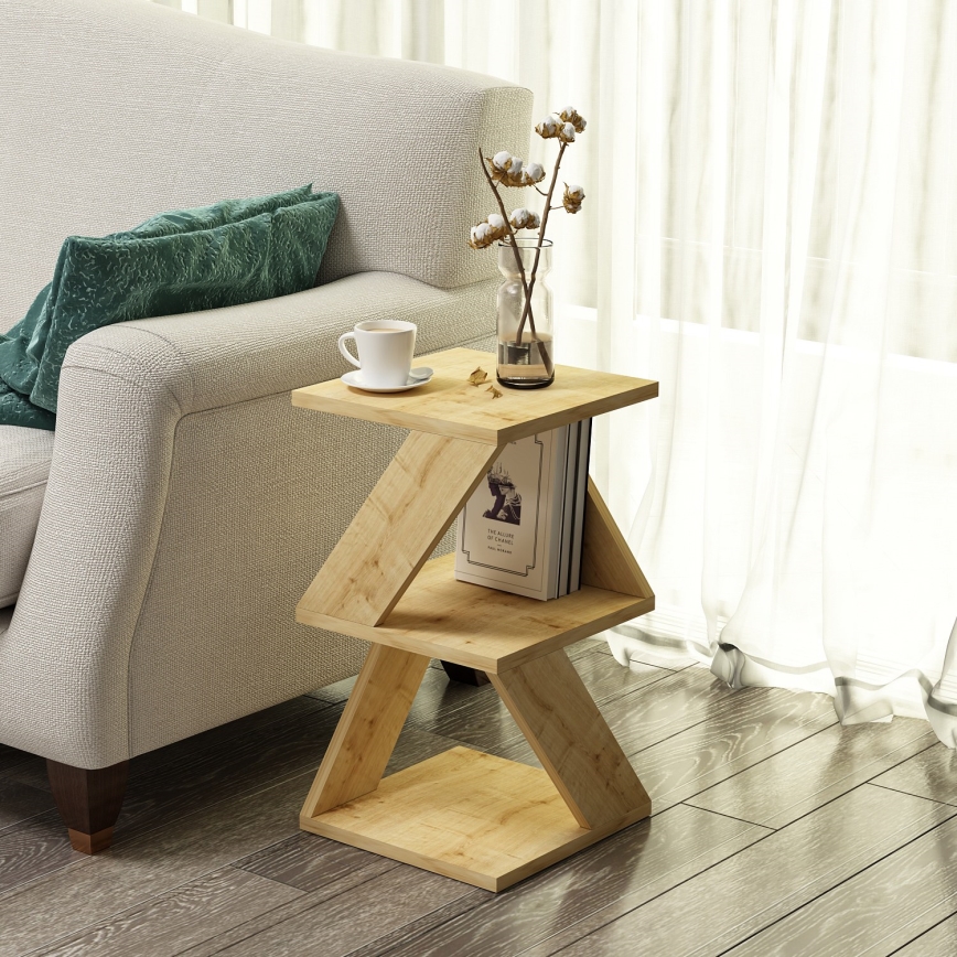 Mesa auxiliar ALBENI 50x30 cm marrón