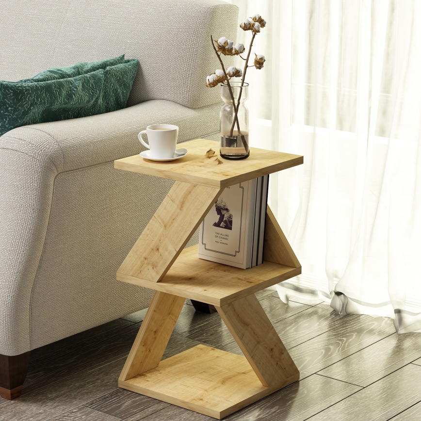 Mesa auxiliar ALBENI 50x30 cm marrón