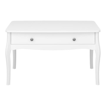 Mesa auxiliar BAROQUE 55x96,5 cm blanco