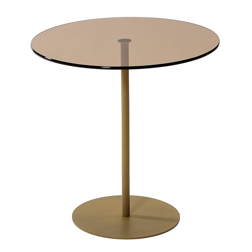 Mesa auxiliar CHILL 50x50 cm dorado/bronce