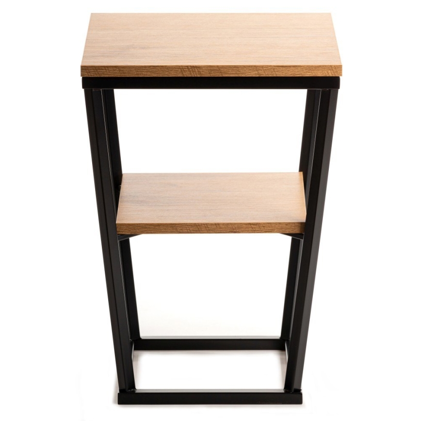 Mesa auxiliar EXPAND 57x40 cm negro/marrón