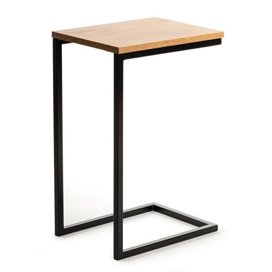 Mesa auxiliar HELPER 57x40 cm negro/marrón