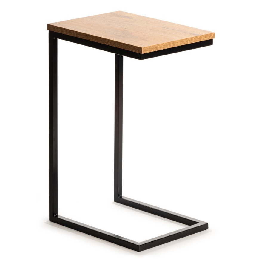 Mesa auxiliar HELPER 57x40 cm negro/marrón