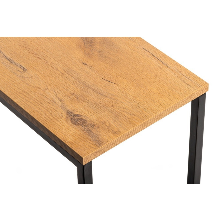 Mesa auxiliar HELPER 57x40 cm negro/marrón