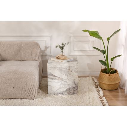 Mesa auxiliar KUP 50x45 cm decoración de mármol