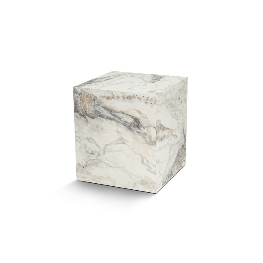 Mesa auxiliar KUP 50x45 cm decoración de mármol