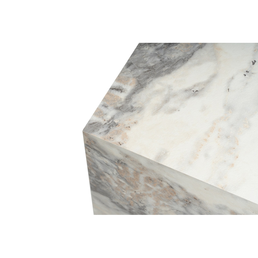 Mesa auxiliar KUP 50x45 cm decoración de mármol