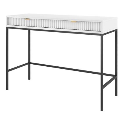 Mesa auxiliar NOVA 77x104 cm blanco/negro