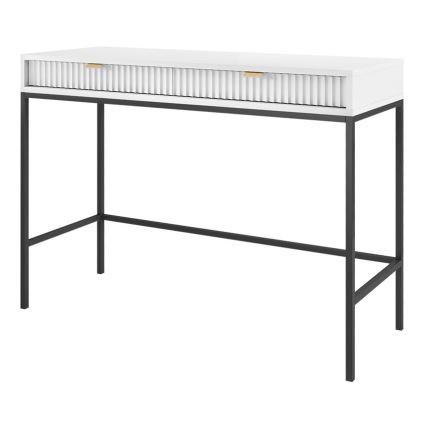 Mesa auxiliar NOVA 77x104 cm blanco+/negro