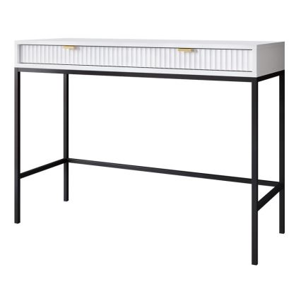 Mesa auxiliar NOVA 77x104 cm blanco/negro