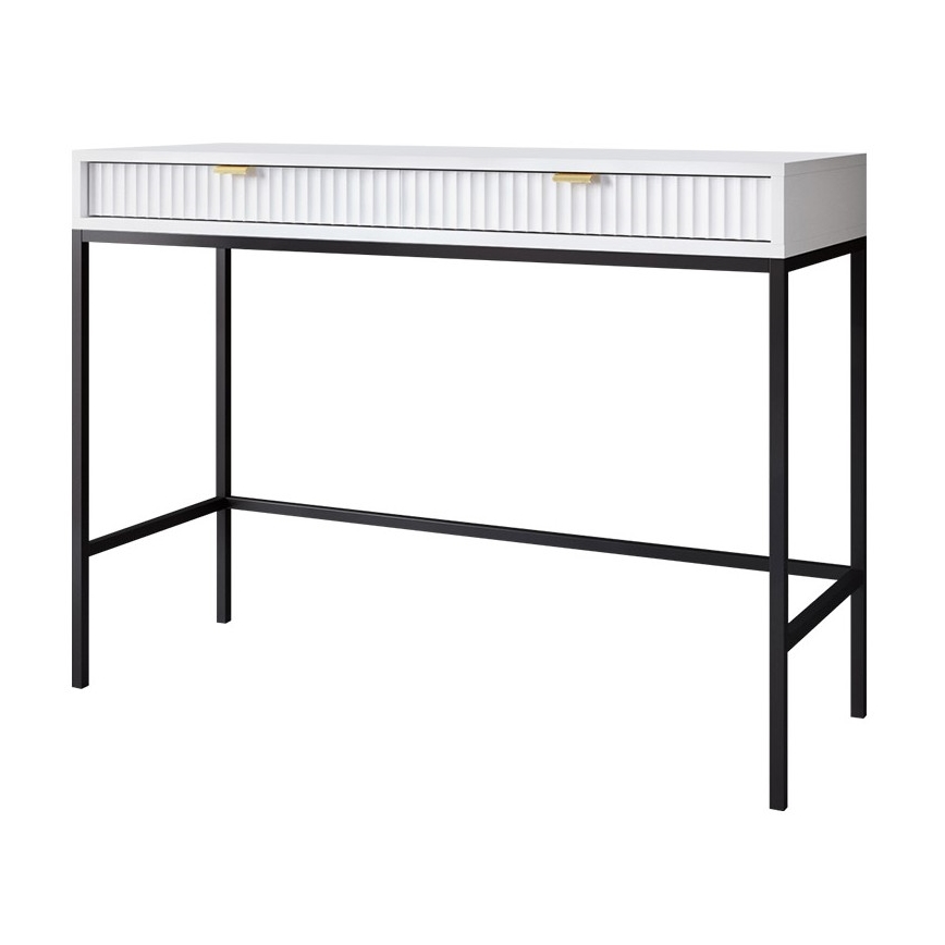 Mesa auxiliar NOVA 77x104 cm blanco/negro