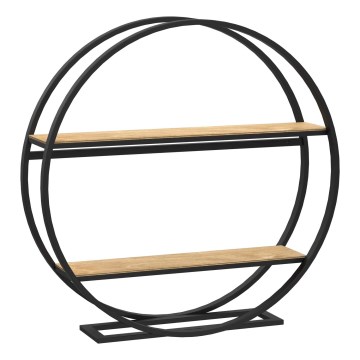 Mesa auxiliar SHELF diá. 62,5 cm roble