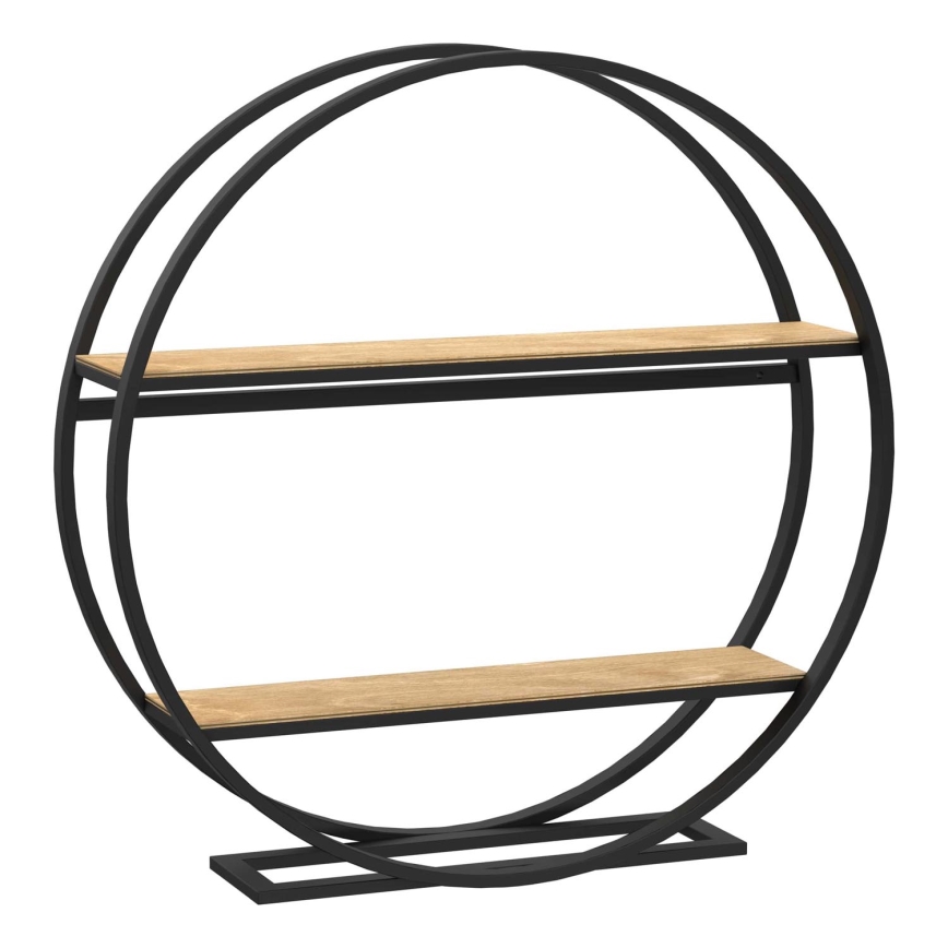 Mesa auxiliar SHELF diá. 62,5 cm roble