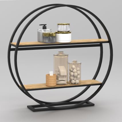 Mesa auxiliar SHELF diá. 62,5 cm roble