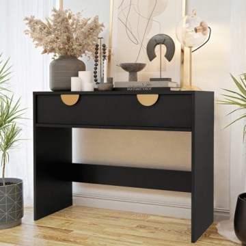 Mesa auxiliar VUNOTIS 78x100 cm negro