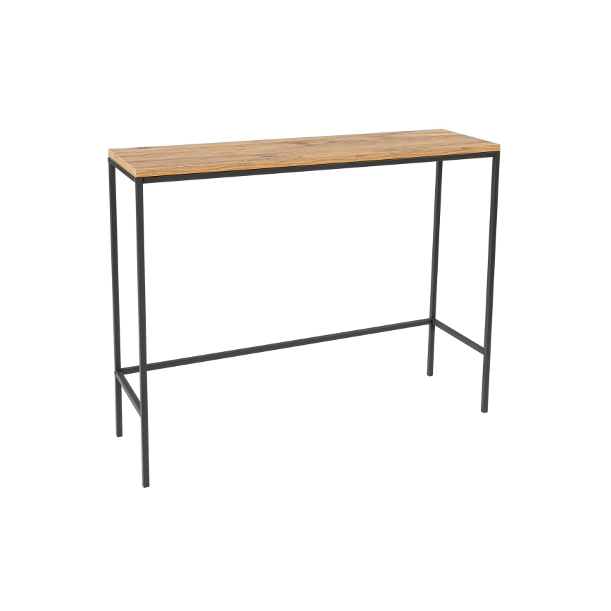 Mesa consola CANVAS 80x100 cm pino atlantic/negro