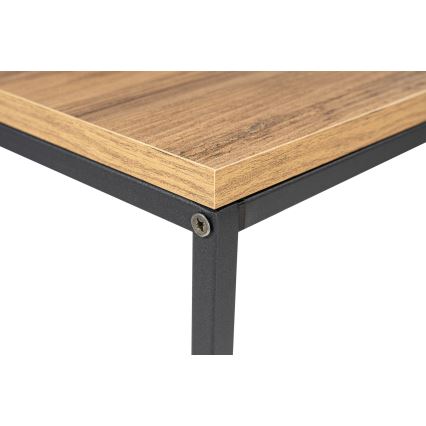 Mesa consola CANVAS 80x100 cm pino atlantic/negro