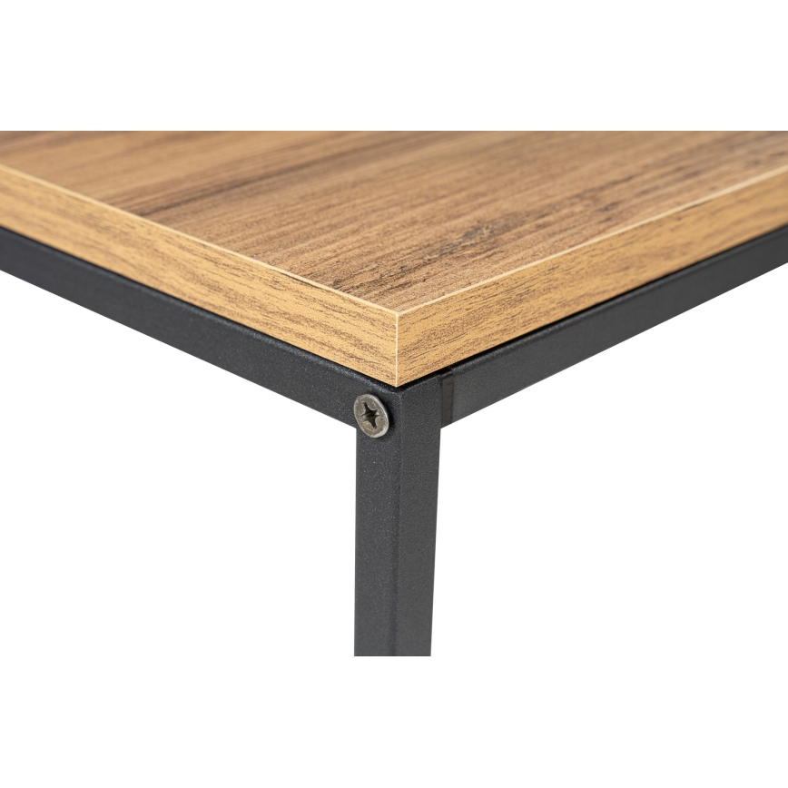Mesa consola CANVAS 80x100 cm pino atlantic/negro