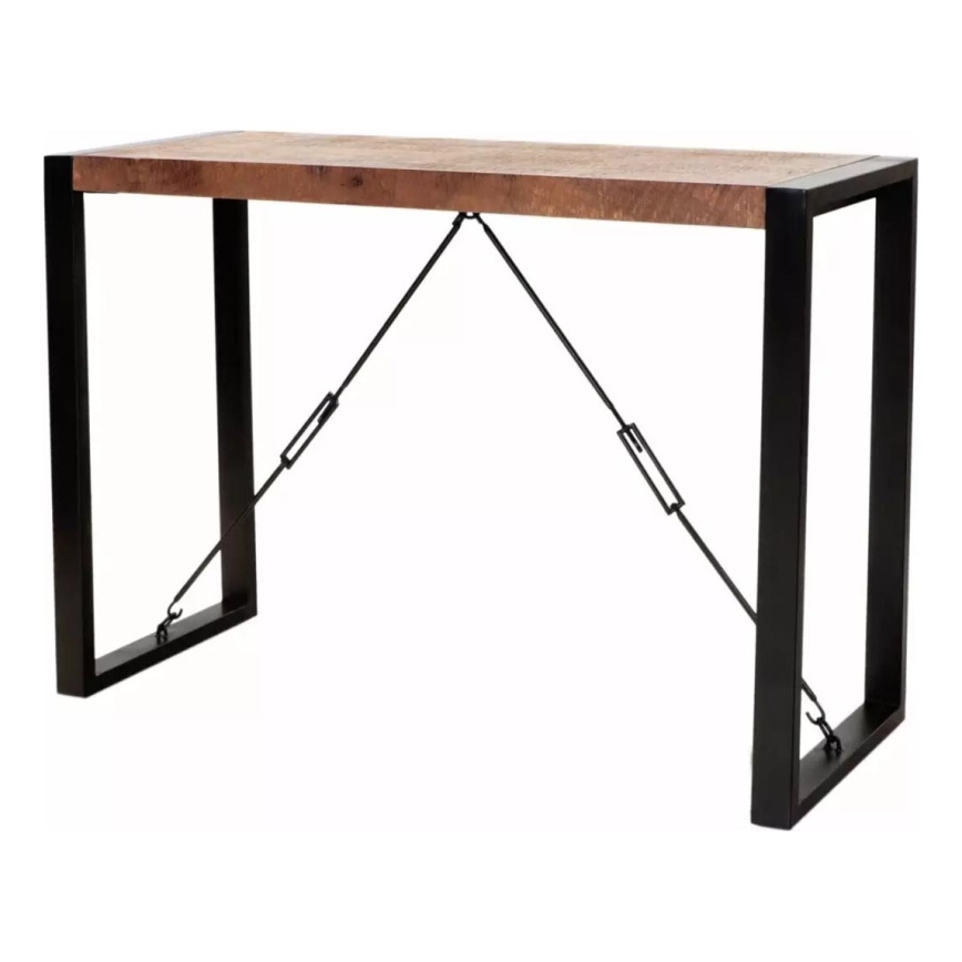Mesa consola RETRO 76x110 cm madera maciza/árbol de mango
