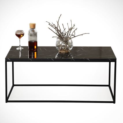 Mesa de café ROYAL 43x95 cm negro