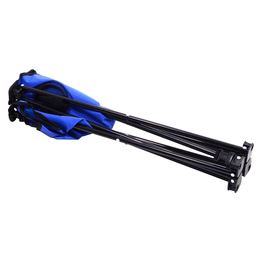 Mesa de camping plegable azul