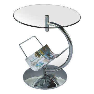 Mesa de centro ALMA 50x45 cm cromo brillante