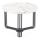 Mesa de centro ANTICA 41x55 cm negro/decoración de mármol