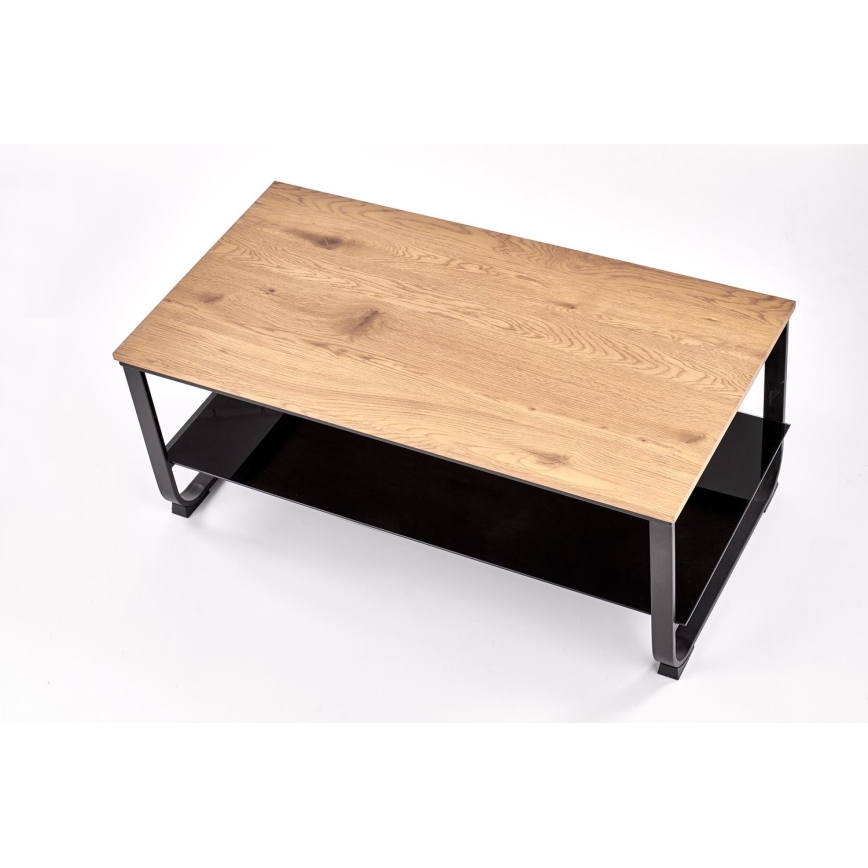 Mesa de centro ARTIGA 45x105 cm negro/beige