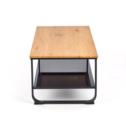 Mesa de centro ARTIGA 45x105 cm negro/beige