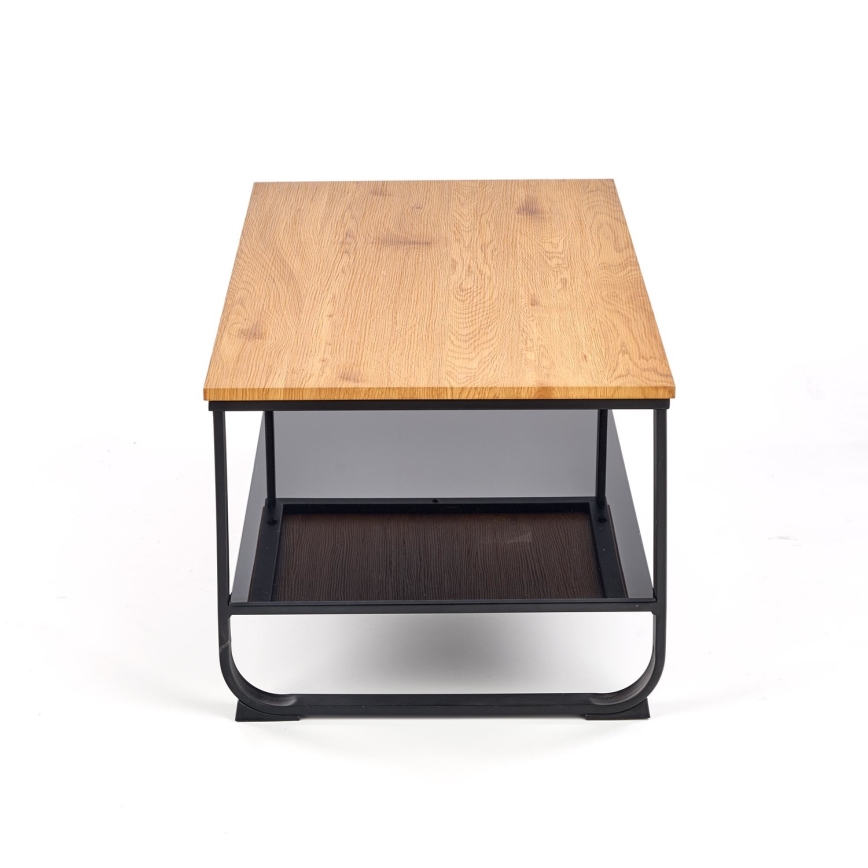 Mesa de centro ARTIGA 45x105 cm negro/beige