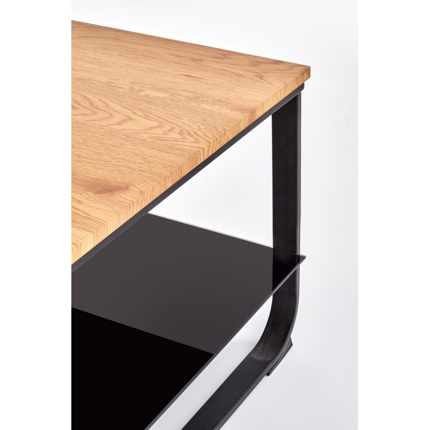 Mesa de centro ARTIGA 45x105 cm negro/beige