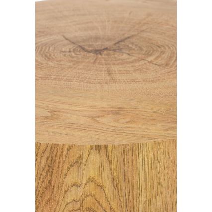 Mesa de centro BROOKLYN 45x45 cm negro/beige