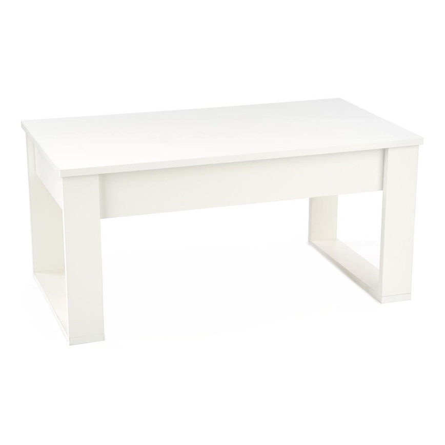 Mesa de centro con cajones NEA 52x110 cm blanco