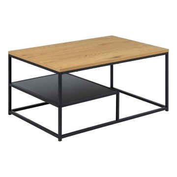 Mesa de centro CORA roble/negro